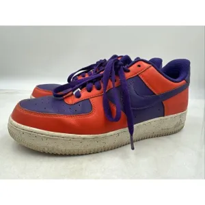 Nike &quot;By You&quot; Shoes Mens Sz 9.5 Air Force 1 LOW Custom Sneaker Purple Orange