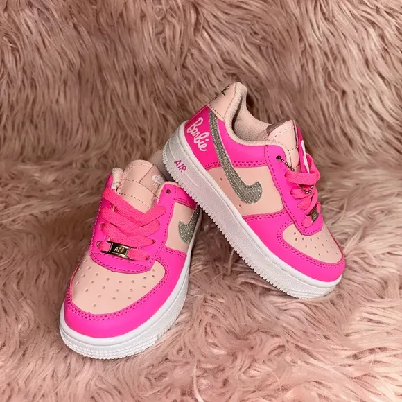 Nike BARBIE AIR FORCE 1 low CUSTOM SHOES NEW 7 1/2c
