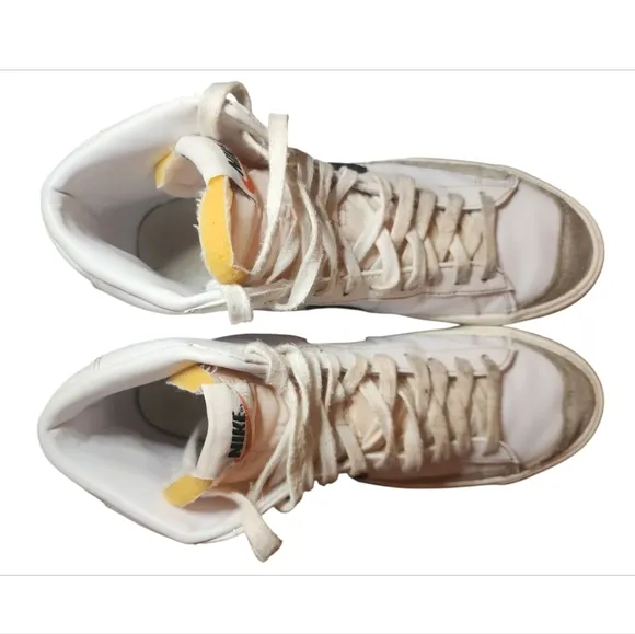 Nike Blazer 77 Basketball Shoes White CZ1055-100 Leather 2021 Retro Women's 10.5