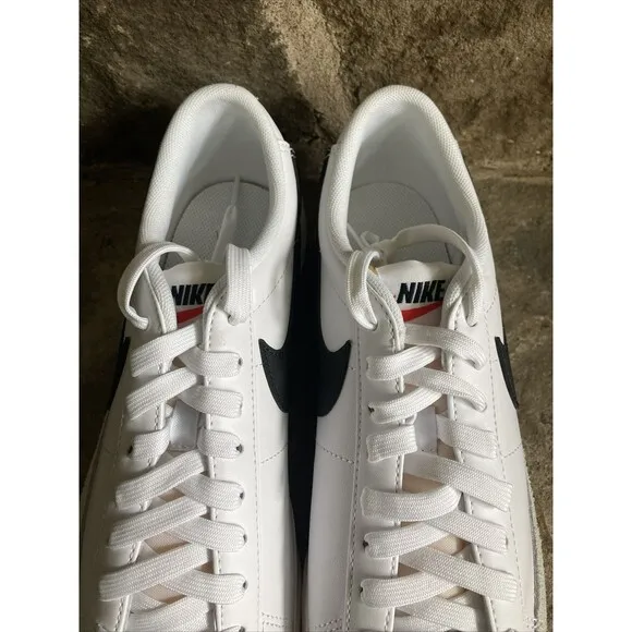 Nike Blazer Low Platform White Black Shoes DJ0292-101 Women Size 10 New