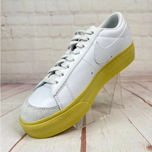 Nike Blazer Low Platform 'White Lemon Wash' Shoes Women’s Size 7 (DJ0292-109)