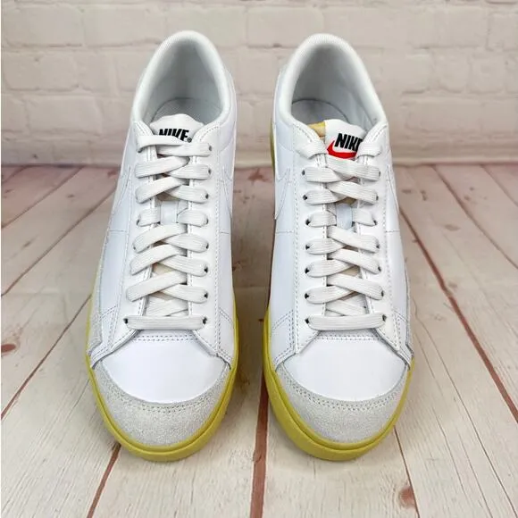 Nike Blazer Low Platform 'White Lemon Wash' Shoes Women’s Size 7 (DJ0292-109)