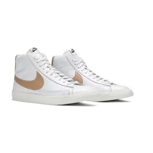Nike Blazer Mid Premium Light Patina Sneakers Shoes White Tan Men's Size 10