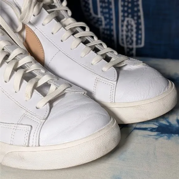 Nike Blazer Mid Premium Light Patina Sneakers Shoes White Tan Men's Size 10