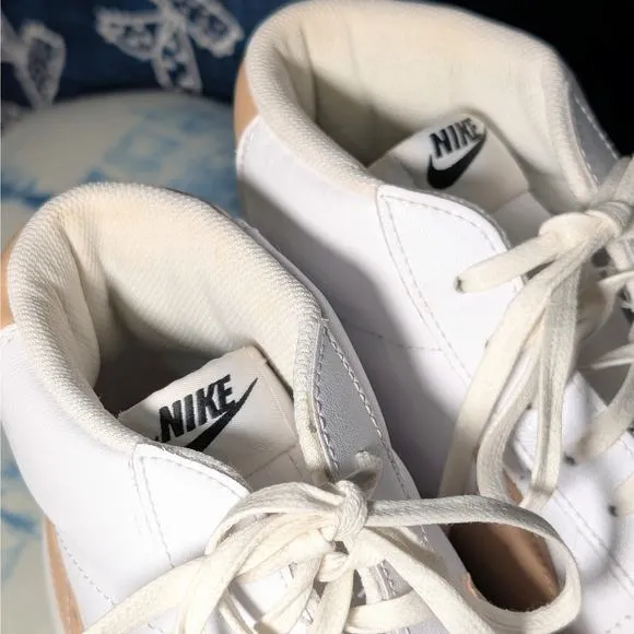 Nike Blazer Mid Premium Light Patina Sneakers Shoes White Tan Men's Size 10