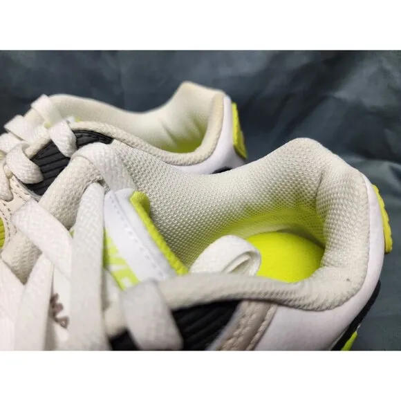 Nike Boys Air Max 90 (GS) Sneakers White Khaki Cyber Size 7 DISPLAY MODEL!