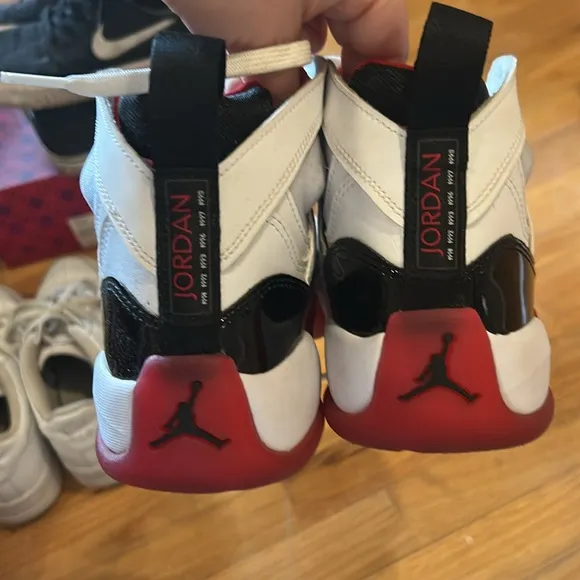 Nike Bred Jumpman Air Jordan Two Trey Sneakers - 7Y