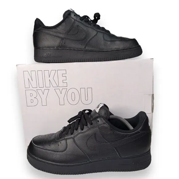 Nike by You Air Force 1 AF1 Low Black / White DN4162-991 Men's 11 Women's 12.5