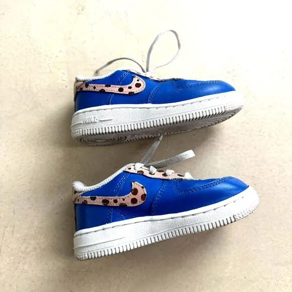 Nike Cookie Monster Shoes Custom Painted sz Toddler 7c Air Force 1 Sesame Street