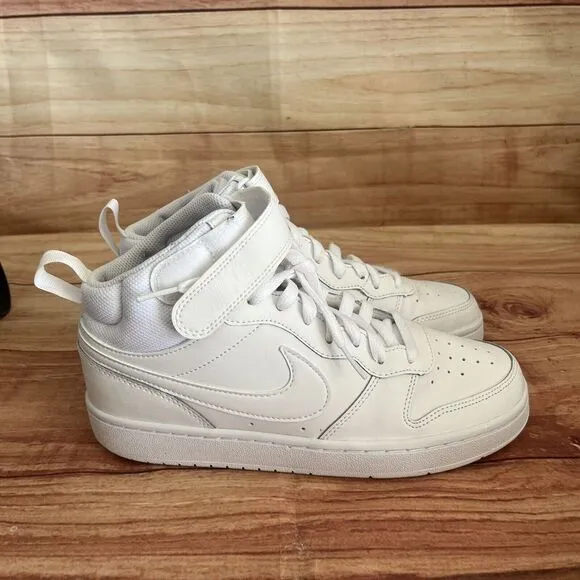 Nike Court‎ Borough Mid 2 Kids 6.5Y/ 8 Women Retro Shoes White CD7782 100 NEW