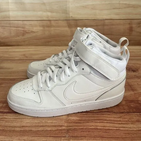 Nike Court‎ Borough Mid 2 Kids 6.5Y/ 8 Women Retro Shoes White CD7782 100 NEW