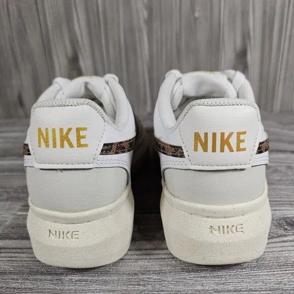Nike Court Vision Alta Platform Shoes White Leopard DO2791 100 - Women's Sz 8.5