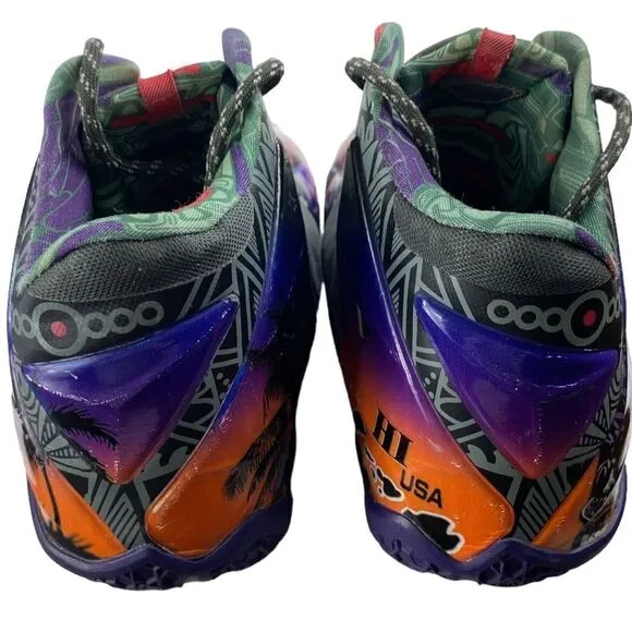 NIKE Custom LeBrons &quot;ALOHA&quot; Flywire Shane Victorino's Tennis Shoes Men’s Sz 8.5