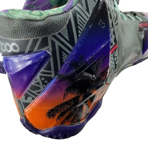 NIKE Custom LeBrons &quot;ALOHA&quot; Flywire Shane Victorino's Tennis Shoes Men’s Sz 8.5