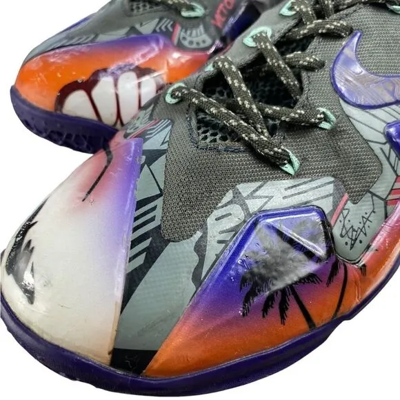 NIKE Custom LeBrons &quot;ALOHA&quot; Flywire Shane Victorino's Tennis Shoes Men’s Sz 8.5
