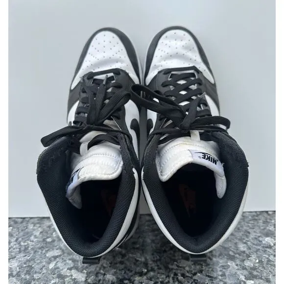 Nike Dunk High Retro Panda Black White Sneakers Shoes (DD1399-105) Mens Size 12