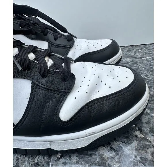 Nike Dunk High Retro Panda Black White Sneakers Shoes (DD1399-105) Mens Size 12