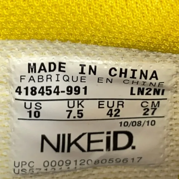 Nike Dunk Low 6.0 Custom Nike ID Pro Skate Shoes 418454-991 Women’s size 10