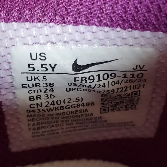 Nike Dunk Low GS Shoes 5.5Y Women 7 Viotech‎ Purple Sneakers FB9109-110 New