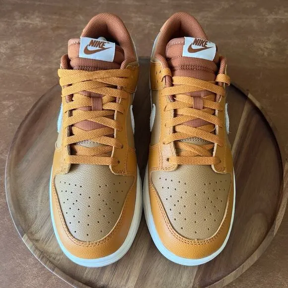 Nike Dunk Low Retro SE HJ9121-815 Monarch Flax-Dark Russet Shoes US Men Size 10