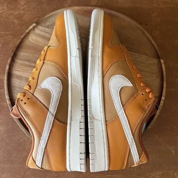 Nike Dunk Low Retro SE HJ9121-815 Monarch Flax-Dark Russet Shoes US Men Size 10