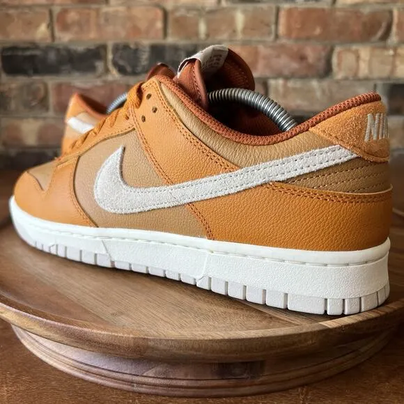 Nike Dunk Low Retro SE HJ9121-815 Monarch Flax-Dark Russet Shoes US Men Size 10