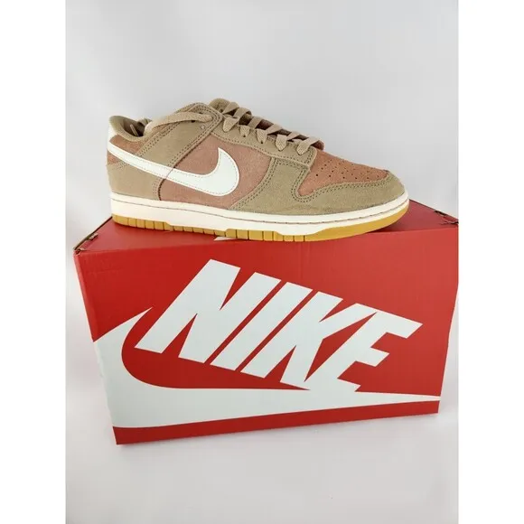 Nike Dunk Low Retro SE Mens 8.5 Sneakers Shoes Hemp HQ1931-200 New