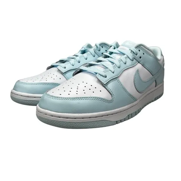 Nike Dunk Low Retro White Glacier Blue Shoes DV0833-104 Men's Size 12