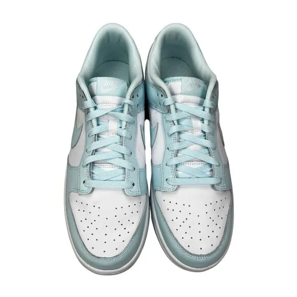 Nike Dunk Low Retro White Glacier Blue Shoes DV0833-104 Men's Size 12