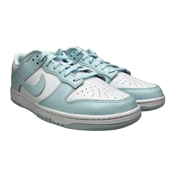 Nike Dunk Low Retro White Glacier Blue Shoes DV0833-104 Men's Size 12
