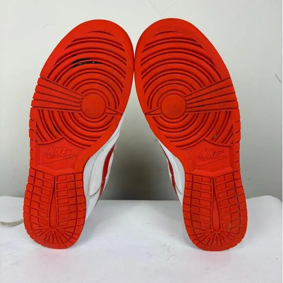 Nike Dunk Low Retro White Picante Red Sneakers Shoes Men's 12