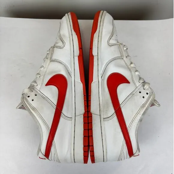 Nike Dunk Low Retro White Picante Red Sneakers Shoes Men's 12
