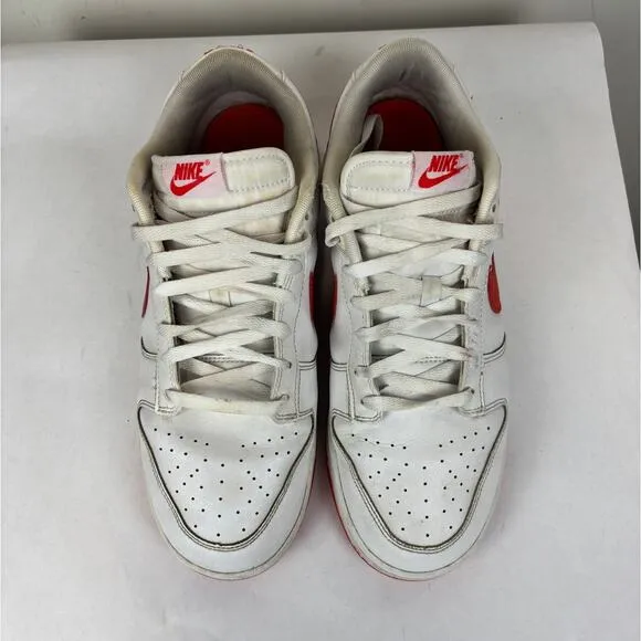 Nike Dunk Low Retro White Picante Red Sneakers Shoes Men's 12