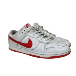 Nike Dunk Low Retro White Picante Red Sneakers Shoes Men's 12