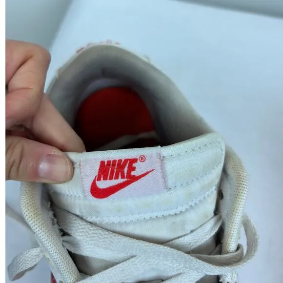 Nike Dunk Low Retro White Picante Red Sneakers Shoes Men's 12
