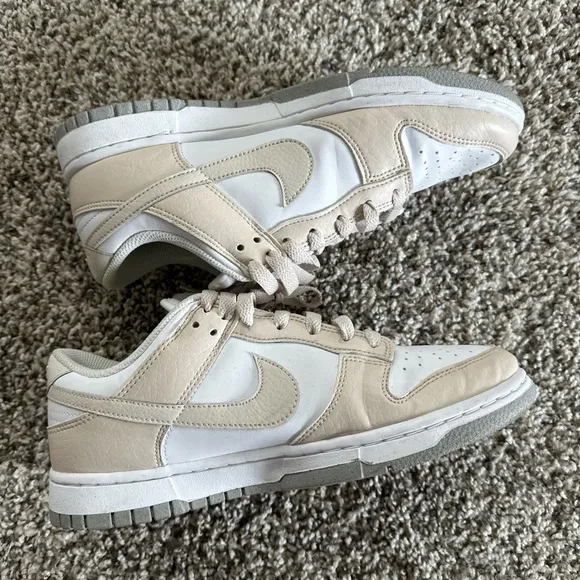 Nike Dunk Low Women's Cream Sneakers Size 8.5 Style DN143-100