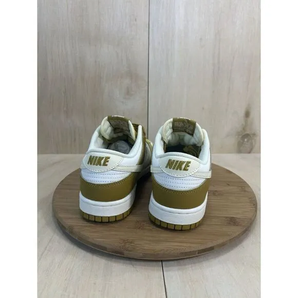 Nike Dunk Low Retro Bronzine Coconut Milk Gold White Athletic Shoes Mens Size 8