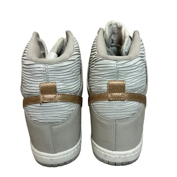 Nike Dunk Sky Hi Light Bone Metallic Red Bronze Retro Sneakers, Women's Size 6