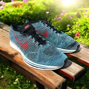 Nike Flyknit Racer Shoes Running Athletic Lace‎ Up 526628-404 Men's Size 13