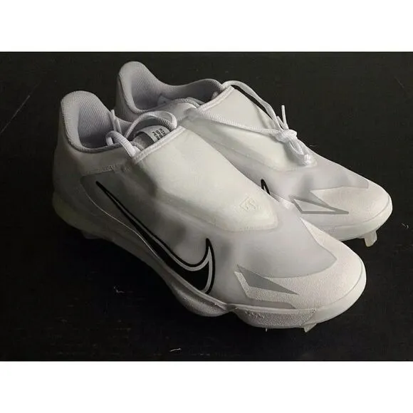 Nike Force Zoom Mike Trout Pro Metal Baseball Cleat White CZ5915-100 Men Sz 12