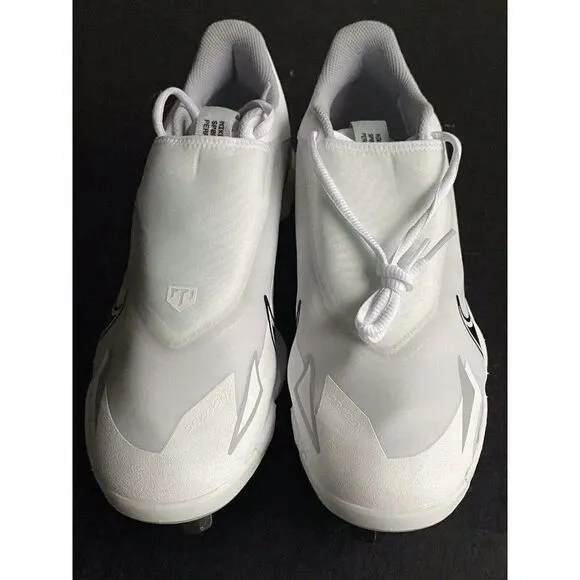 Nike Force Zoom Mike Trout Pro Metal Baseball Cleat White CZ5915-100 Men Sz 12