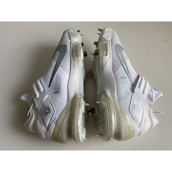 Nike Force Zoom Trout 7 White Gold Silver Baseball Cleats CI3134-101 Men’s Sz 14