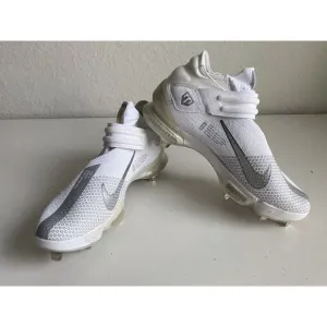 Nike Force Zoom Trout 7 White Gold Silver Baseball Cleats CI3134-101 Men’s Sz 14
