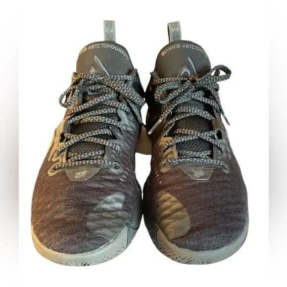 Nike Giannis Immortality Black Iron Grey Basketball Shoes, Men’s Size 10.5