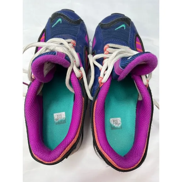 Nike Girls Blue and pink Air Max Running Shoes Size 4 SKU 7301