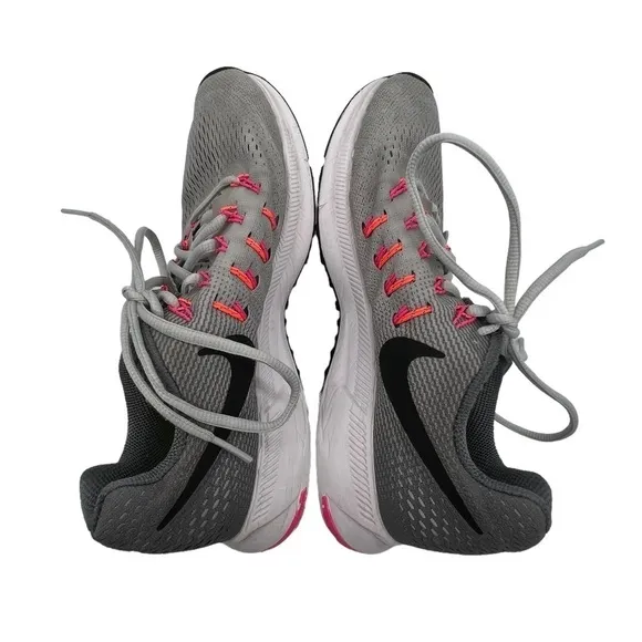 Nike Gray Pink Air Zoom Pegasus Running Sneakers Size 7.5 Women’s