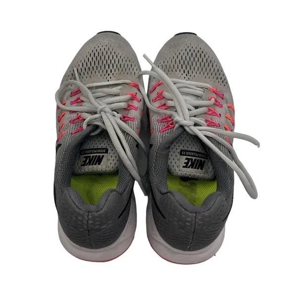 Nike Gray Pink Air Zoom Pegasus Running Sneakers Size 7.5 Women’s