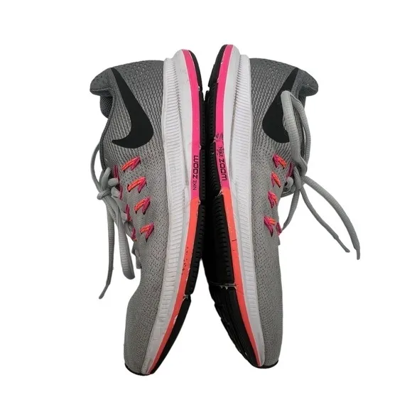 Nike Gray Pink Air Zoom Pegasus Running Sneakers Size 7.5 Women’s