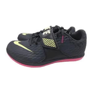Nike High Jump Elite Track &amp; Field Spikes 806561-003 Black Lemon Twist Men's 9