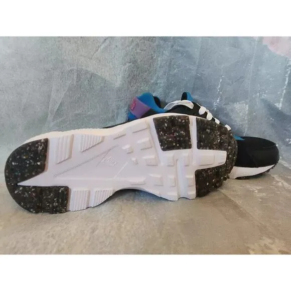 Nike Huarache Run (GS) Big Kids' Shoes Black Blue Pink DR0166-001 Size 4.5 Youth